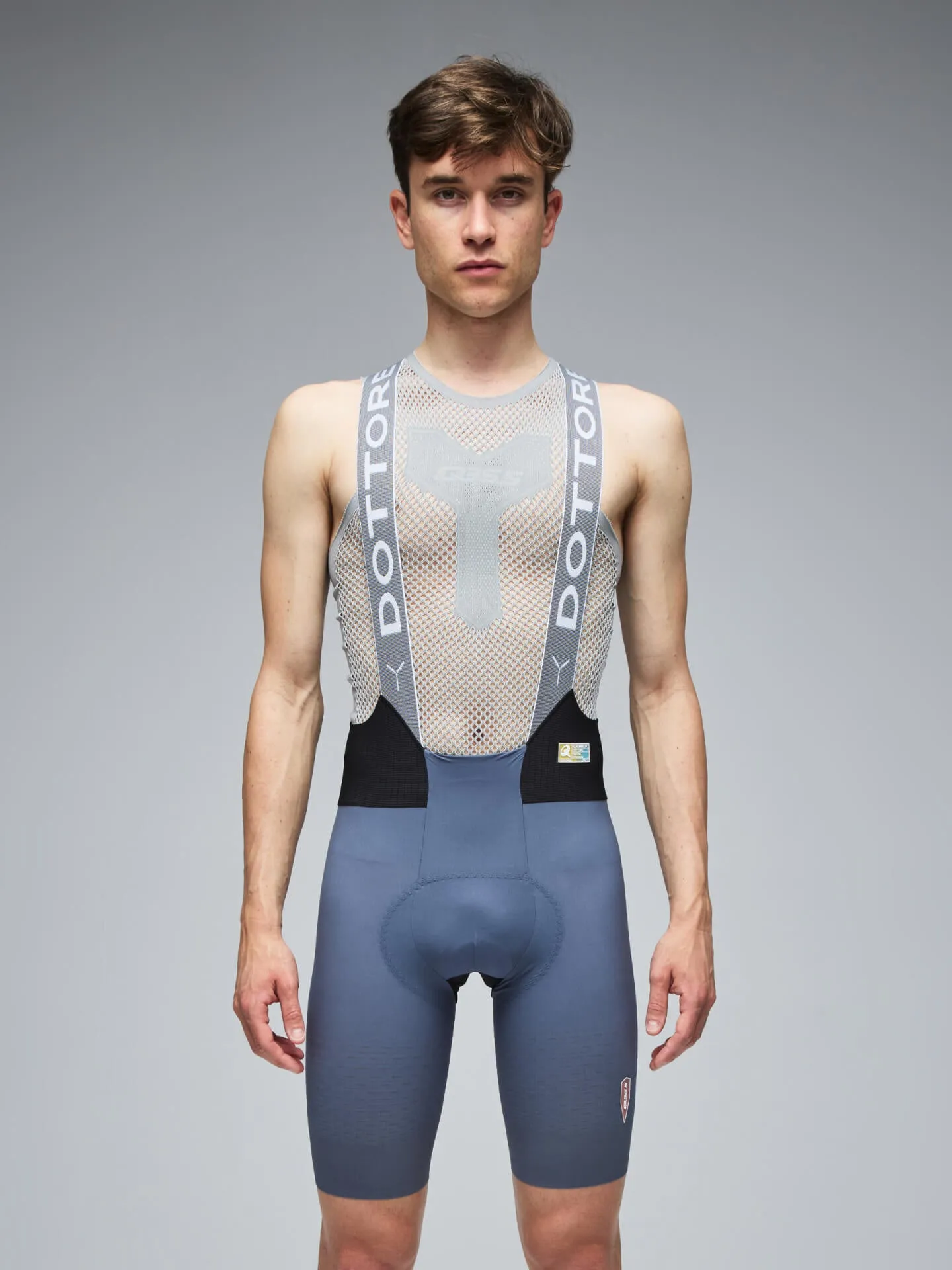 Q36.5 Dottore Clima Gravel Bib Shorts - Grey