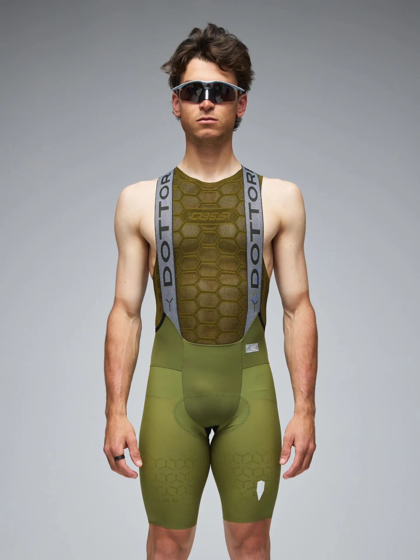 Q36.5 Dottore PRO Bib Shorts Drab - Green - Image 2