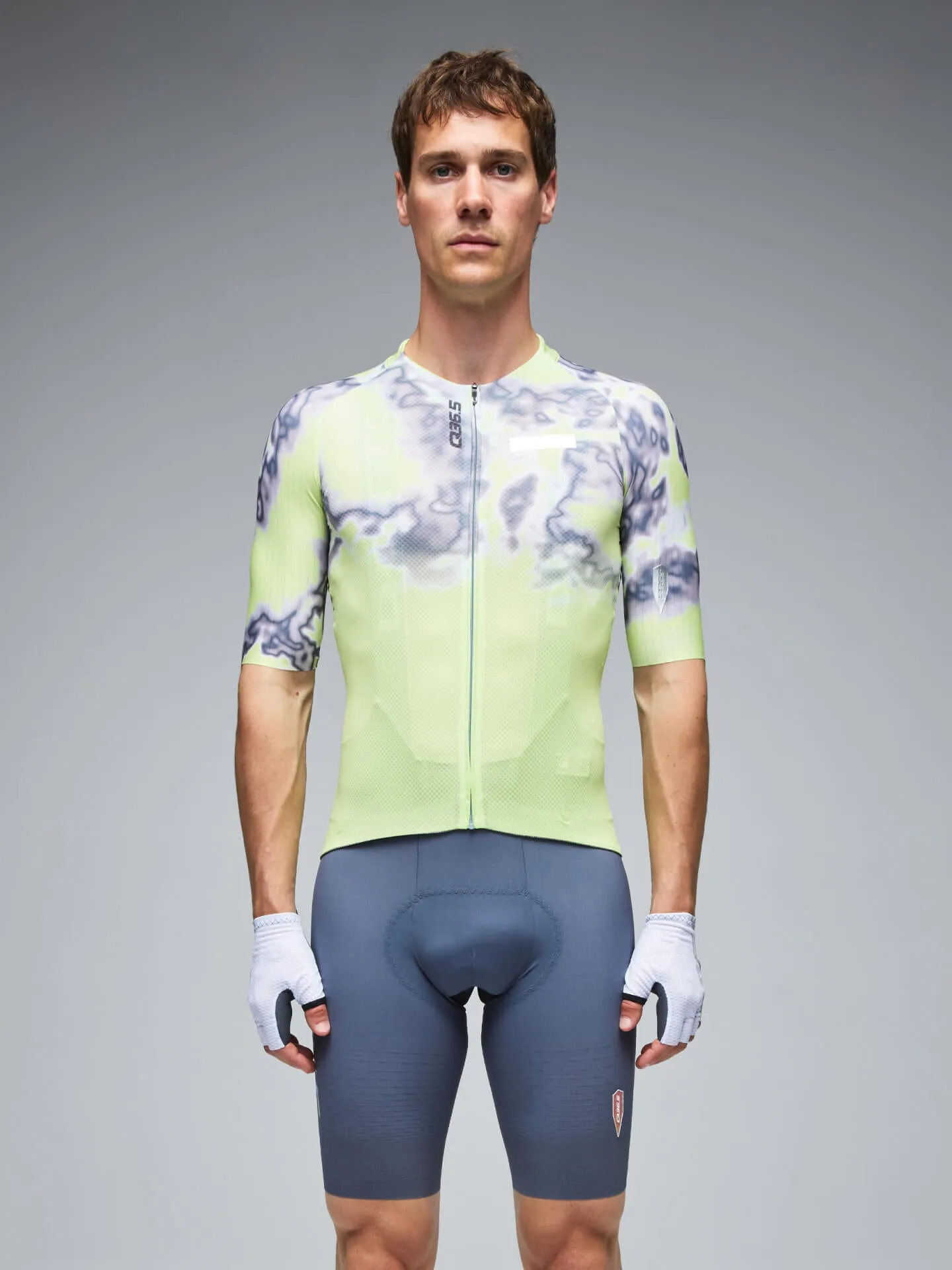 Q36.5 Gregarius Clima Weathermap Jersey - Lime - Image 2