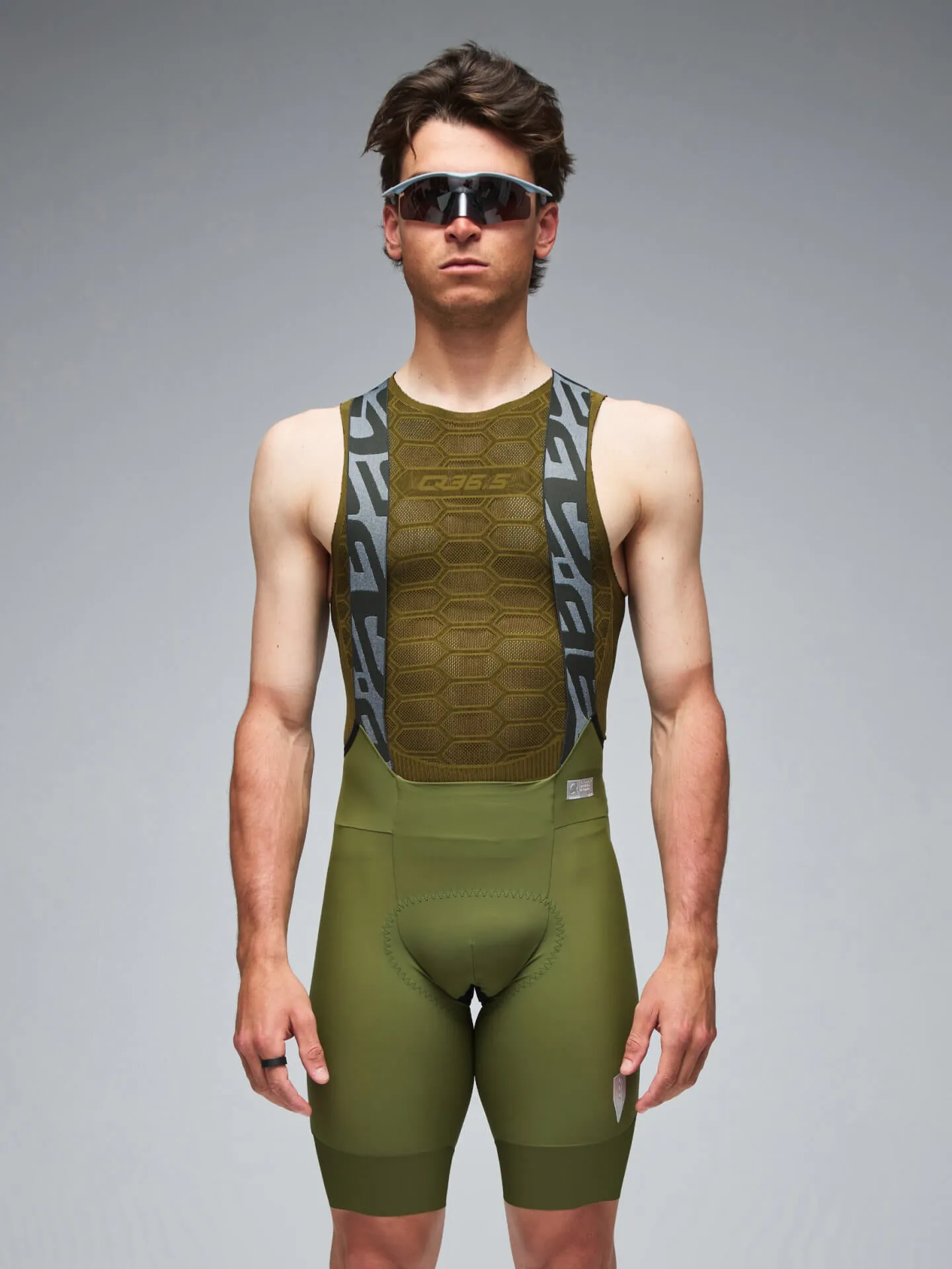 Q36.5 Gregarius Pro Bib Shorts Drab - Green - Image 3