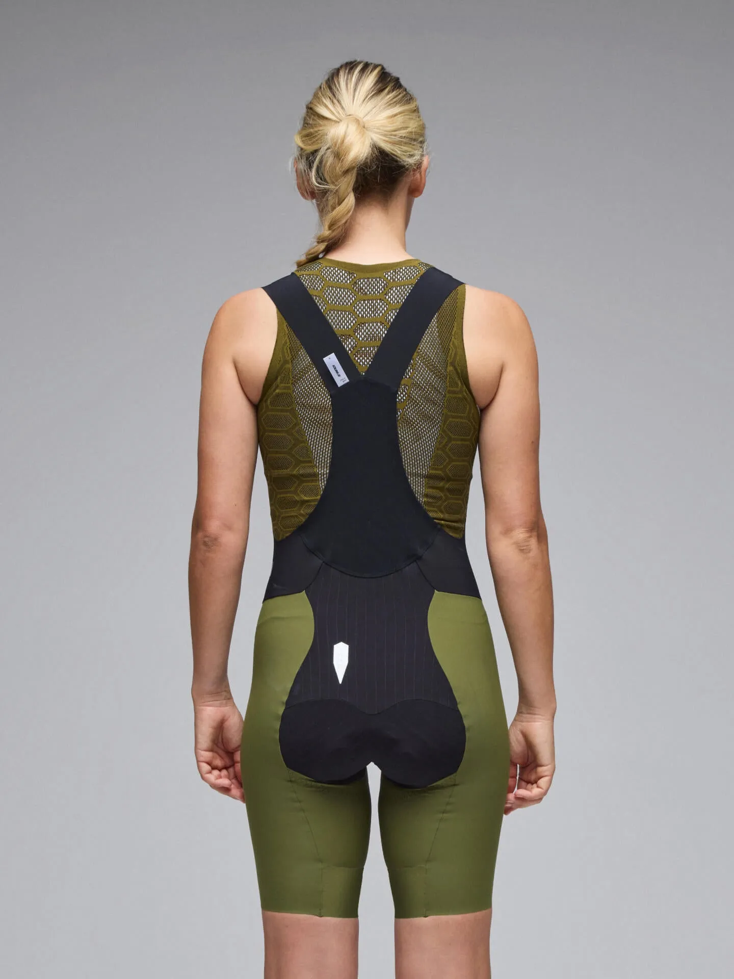 Q36.5 Gregarius Pro Bib Shorts Women Drab - Green - Image 4