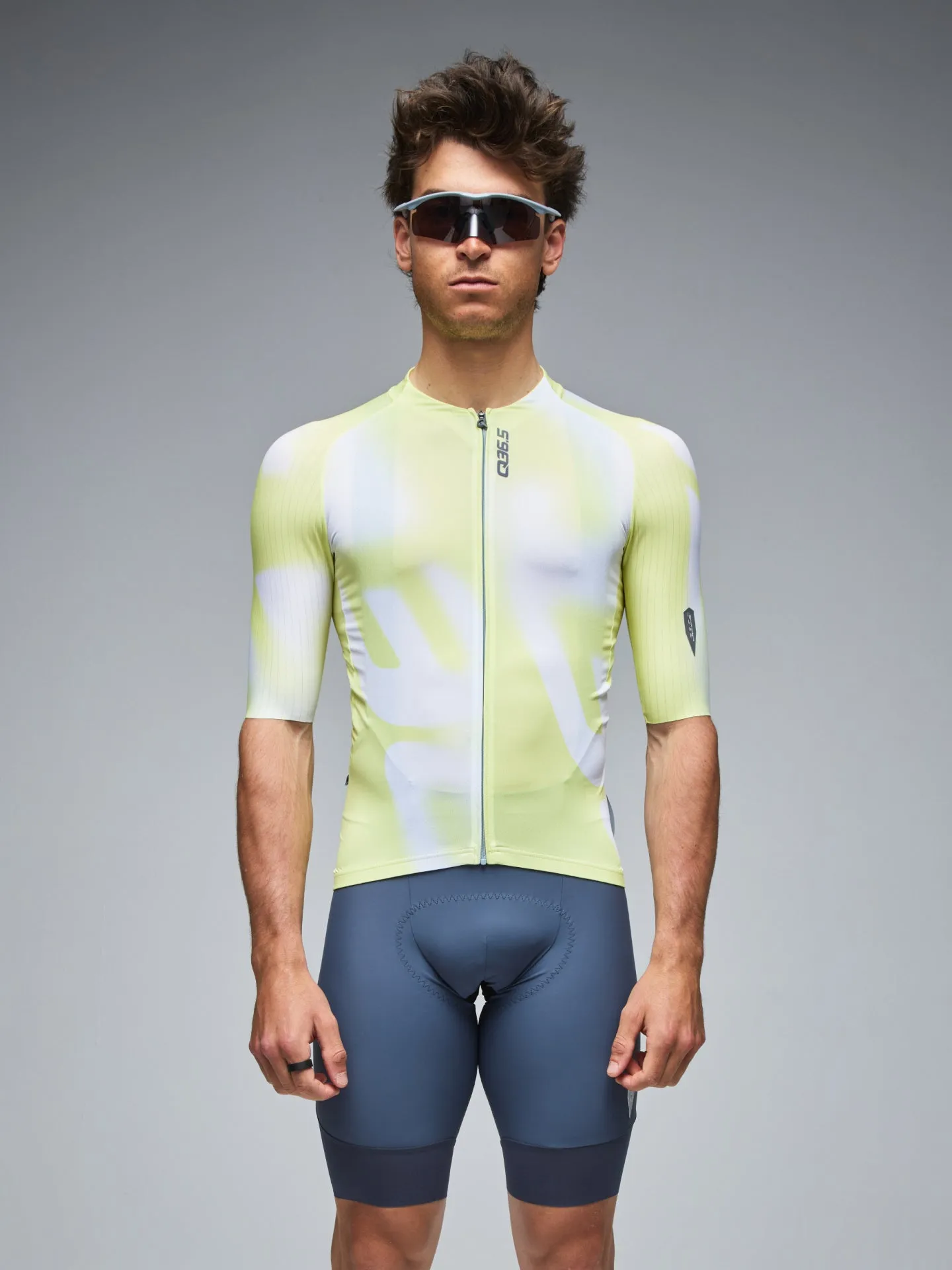 Q36.5 Gregarius Pro Big Logo Jersey Fluo - Yellow - Image 3