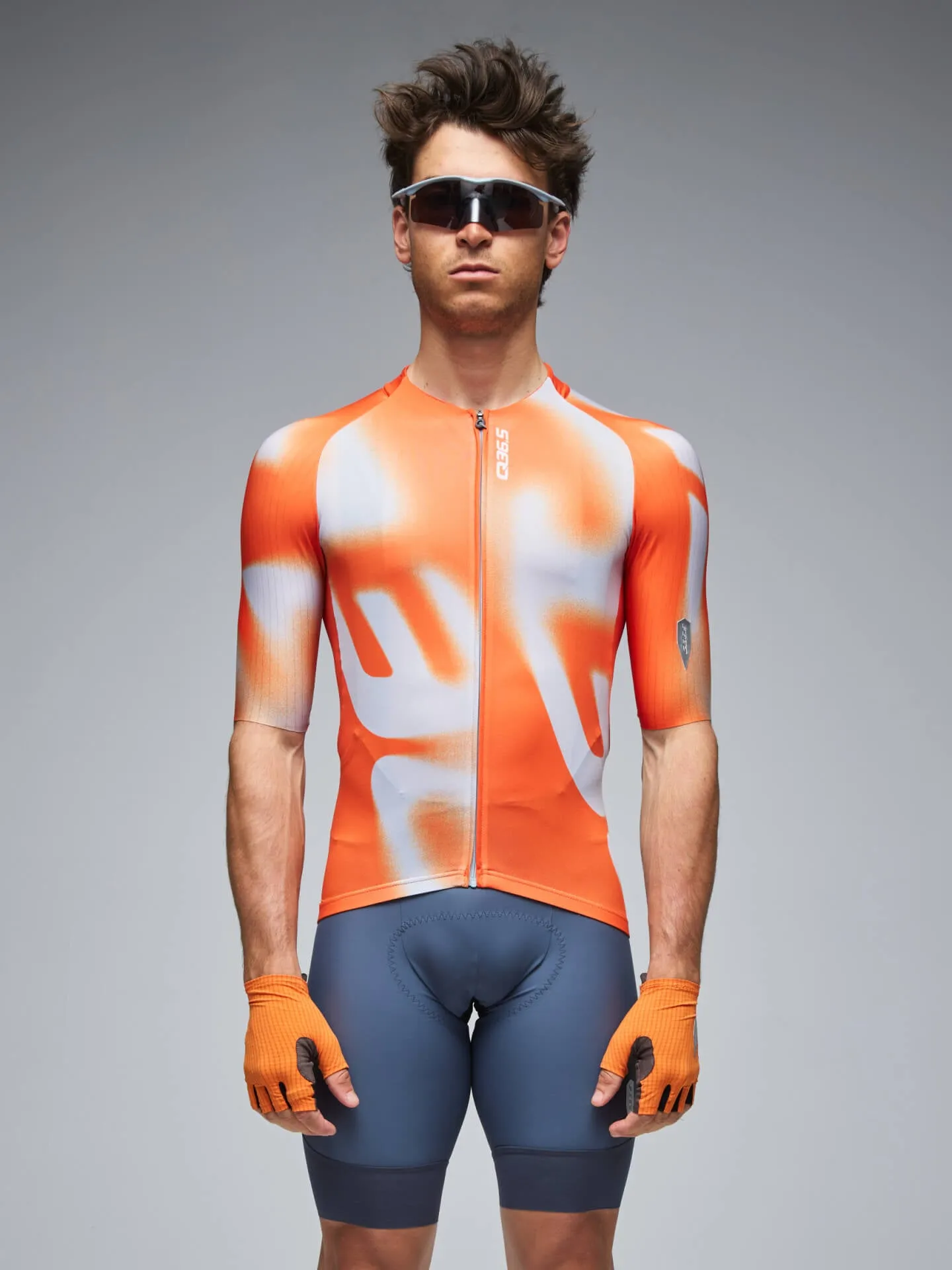 Q36.5 Gregarius Pro Big Logo Jersey Poppy - Orange - Image 2