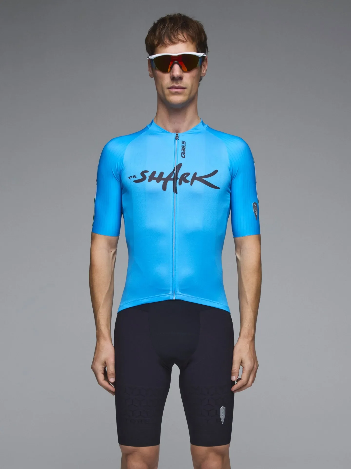 Q36.5 Gregarius Pro Nibali Racing Nazionale Jersey Light - Blue - Image 2
