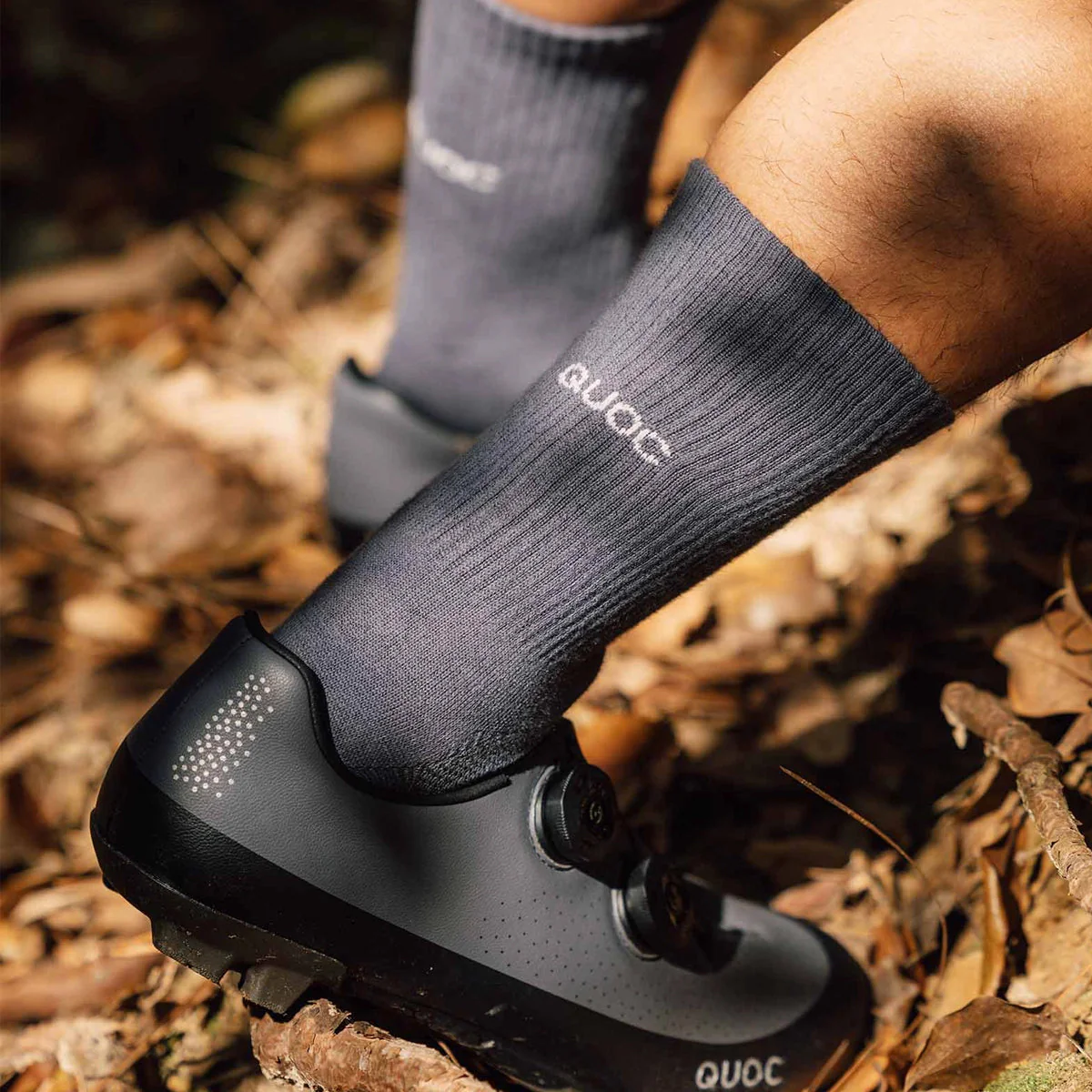 QUOC ALL ROAD SOCKS - CHARCOAL - Image 3