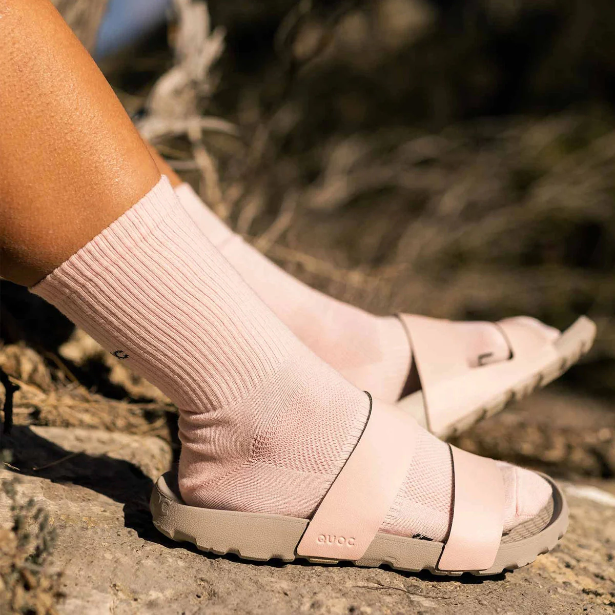 QUOC ALL ROAD SOCKS - DUSTY PINK - Image 3