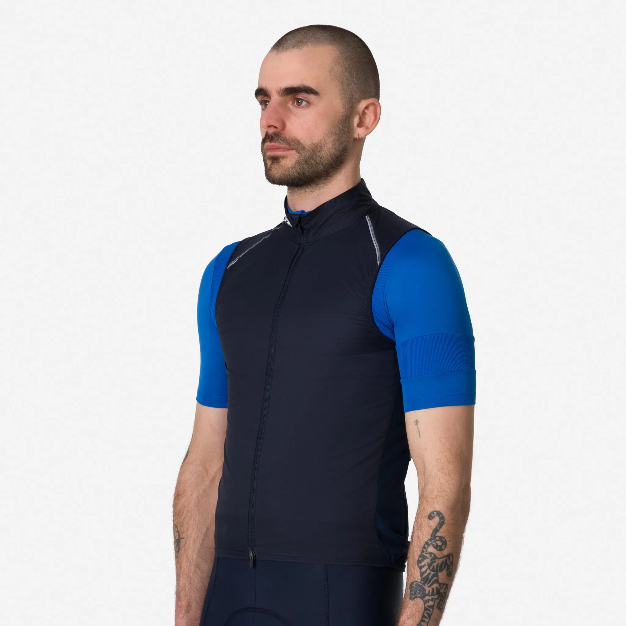 RAPHA Brevet Element Gilet - DNW Dark Navy/White - Image 2