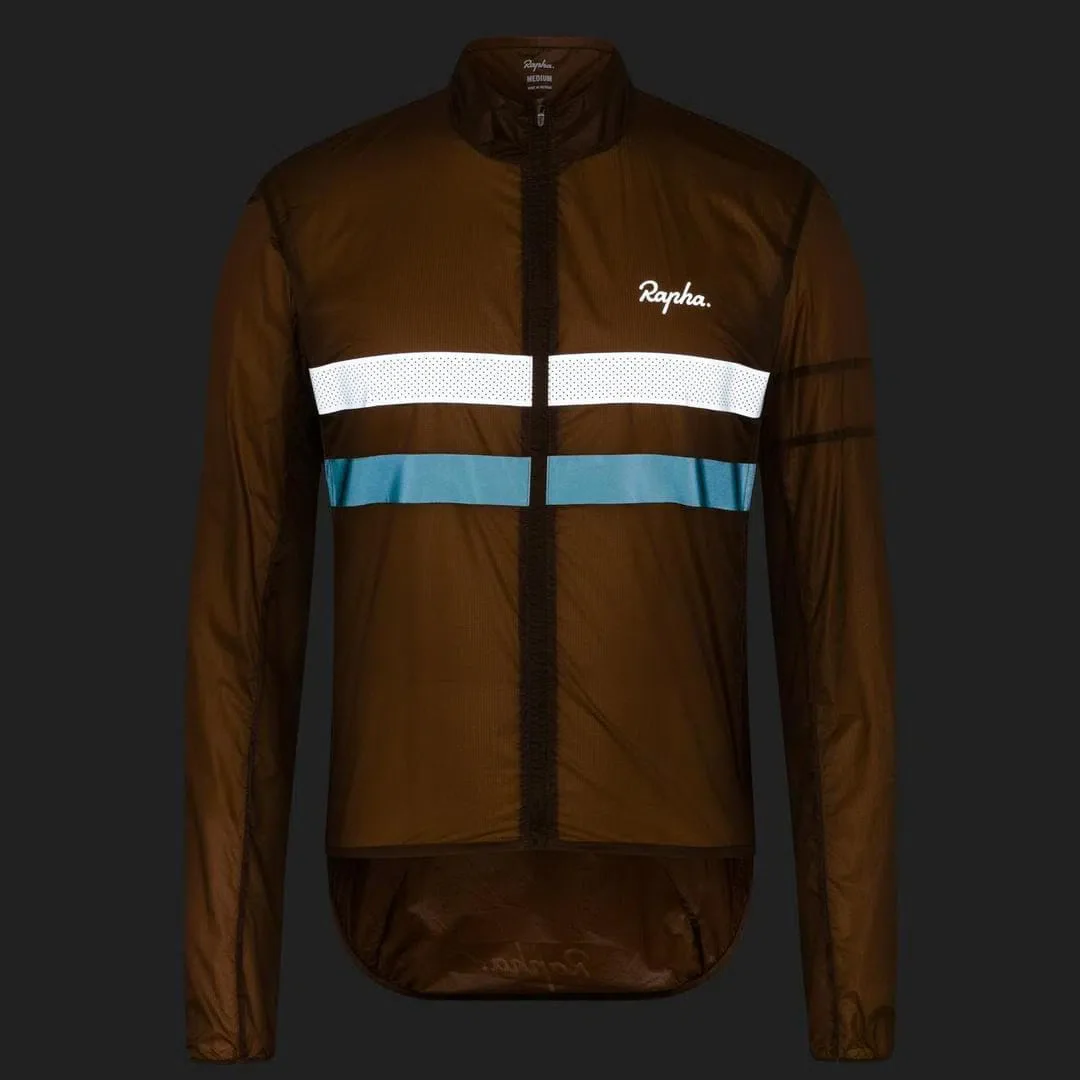 RAPHA Brevet Flyweight Wind Jacket - EMP Brown - Image 4