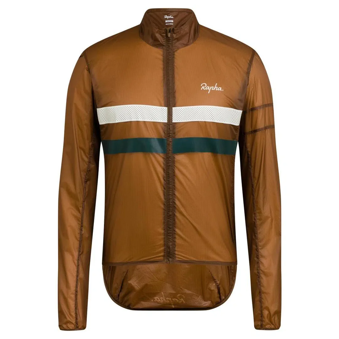 RAPHA Brevet Flyweight Wind Jacket - EMP Brown - Image 5