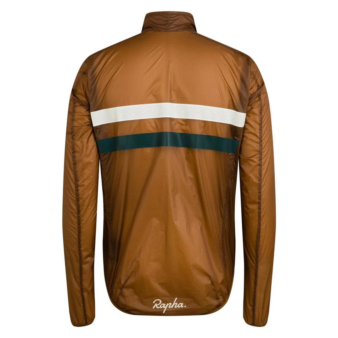 RAPHA Brevet Flyweight Wind Jacket - EMP Brown - Image 7