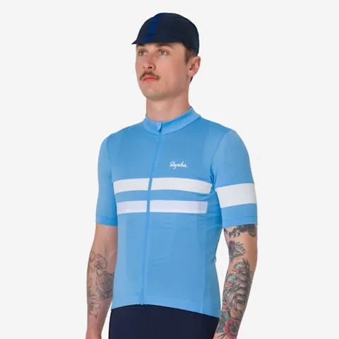 RAPHA Brevet Lightweight Jersey - ALD Cornflower/White - Image 4