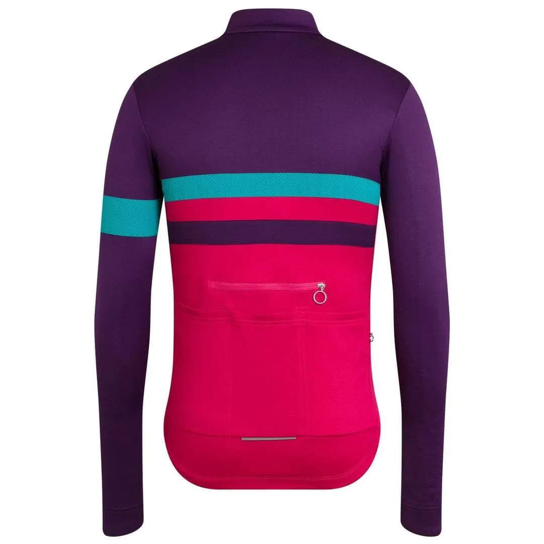 RAPHA Brevet Long Sleeve Jersey - Dark Purple - Image 2