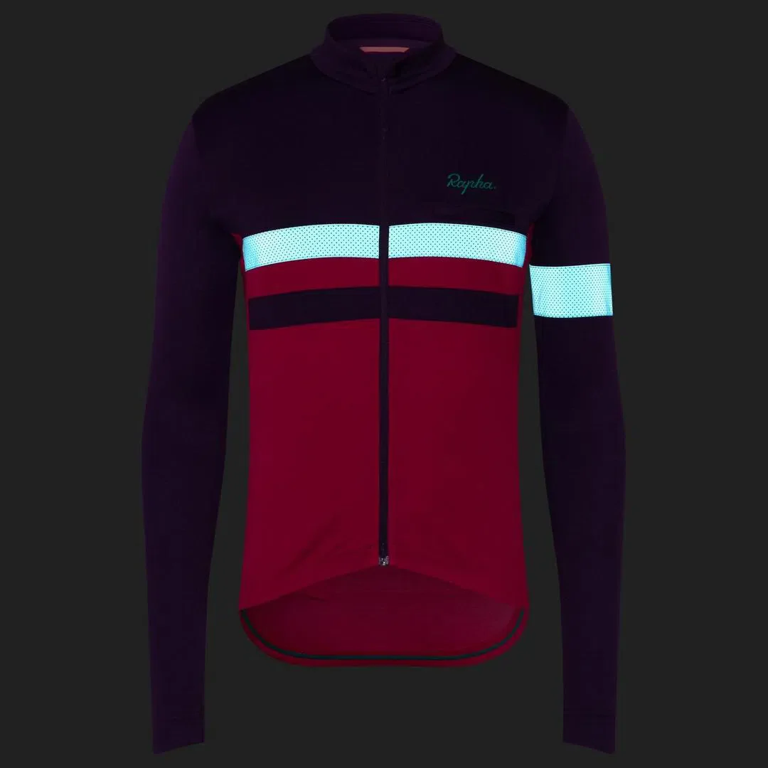 RAPHA Brevet Long Sleeve Jersey - Dark Purple - Image 4