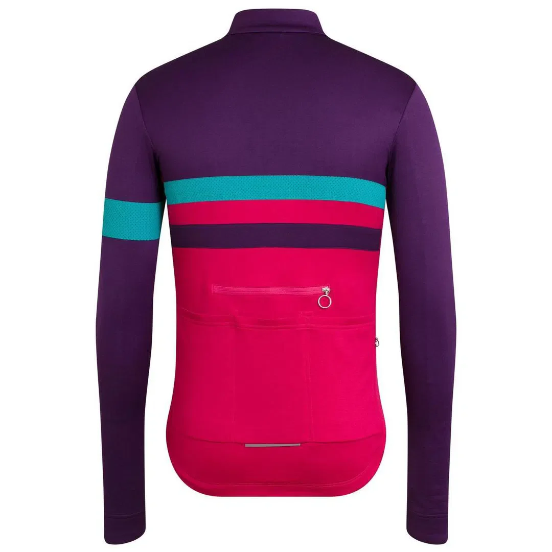 RAPHA Brevet Long Sleeve Jersey - Dark Purple - Image 5