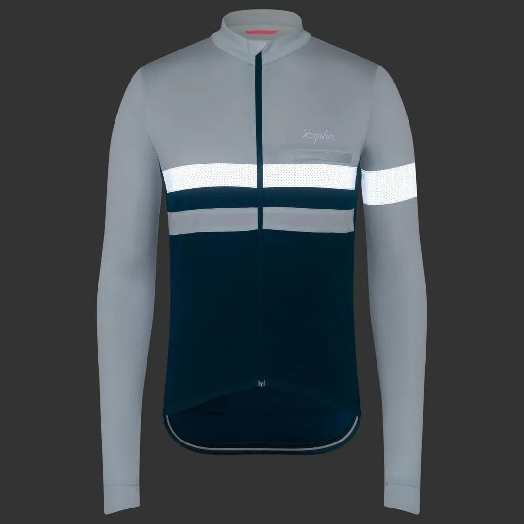 RAPHA  Brevet Long Sleeve Jersey - IFL Grey - Image 3