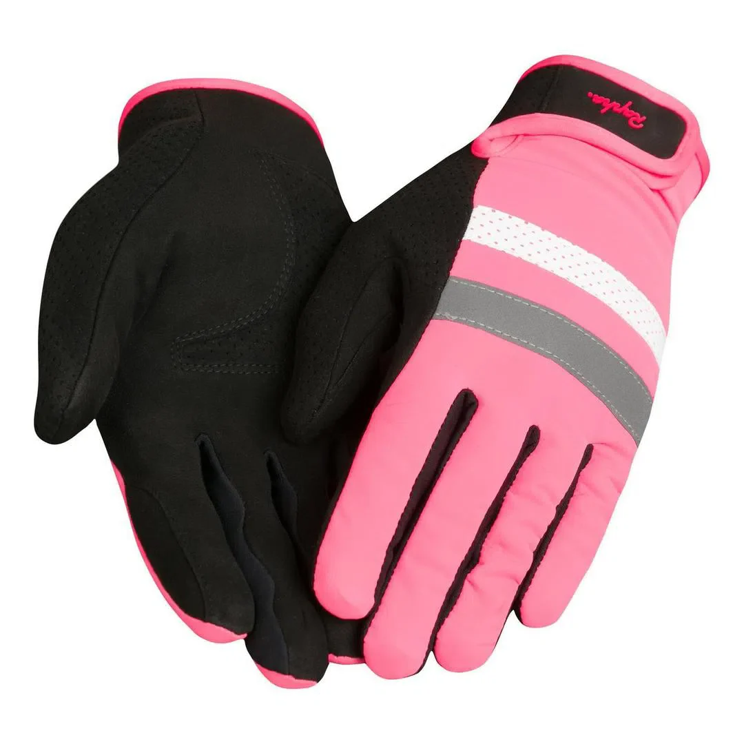 RAPHA Brevet Reflective Gloves - HVP Pink - Image 2