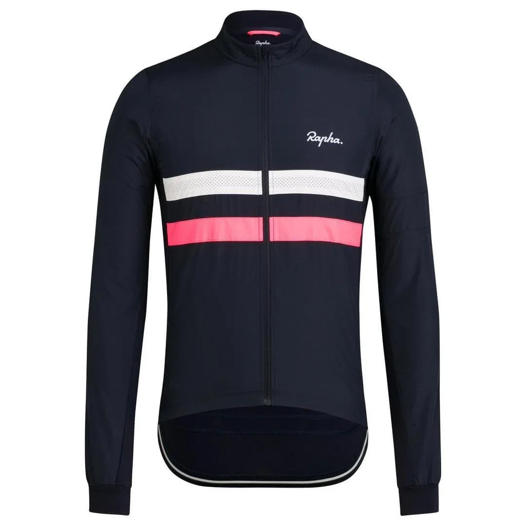 RAPHA Brevet Windblock Jersey - DNW Dark Navy/White