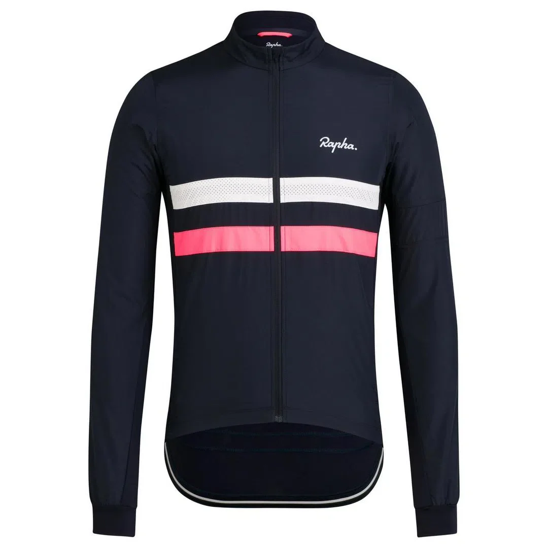 RAPHA Brevet Windblock Jersey - DNW Dark Navy/White - Image 3