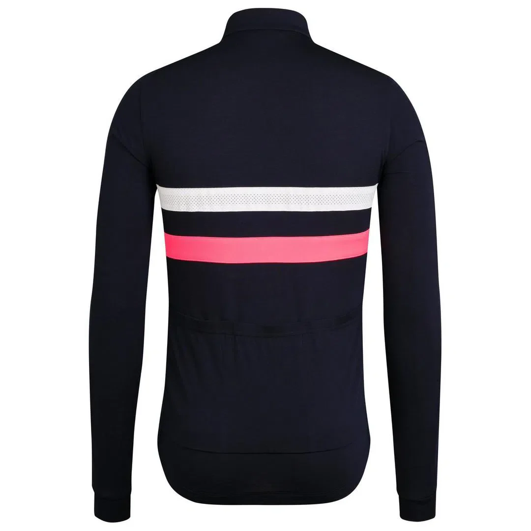 RAPHA Brevet Windblock Jersey - DNW Dark Navy/White - Image 4