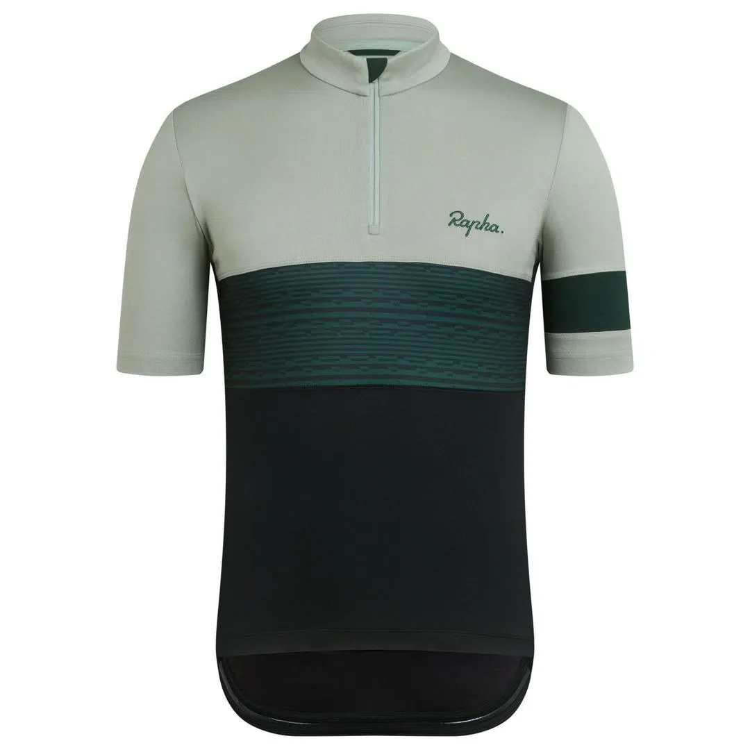 RAPHA Classic Climbs Jersey - BIG Black/Iceberg Green - Image 4
