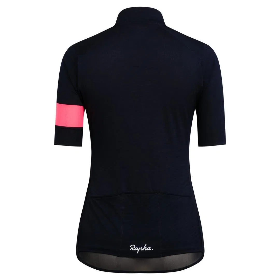 RAPHA Classic Flyweight Women Jersey - DNP Dark Navy/Pink - Image 3