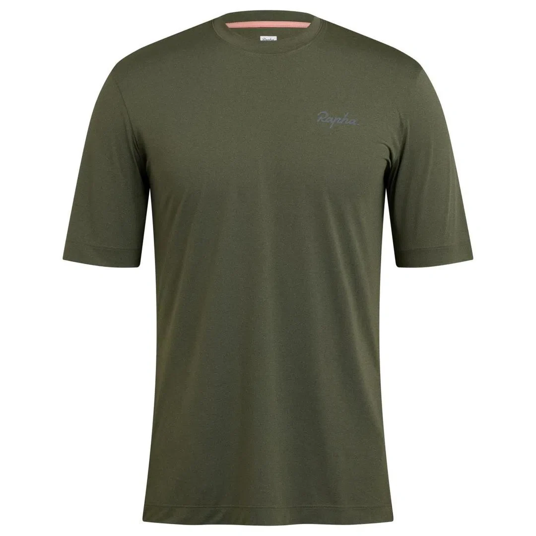 RAPHA Commuter Reflective TShirt - Dark Olive Marl - Image 6