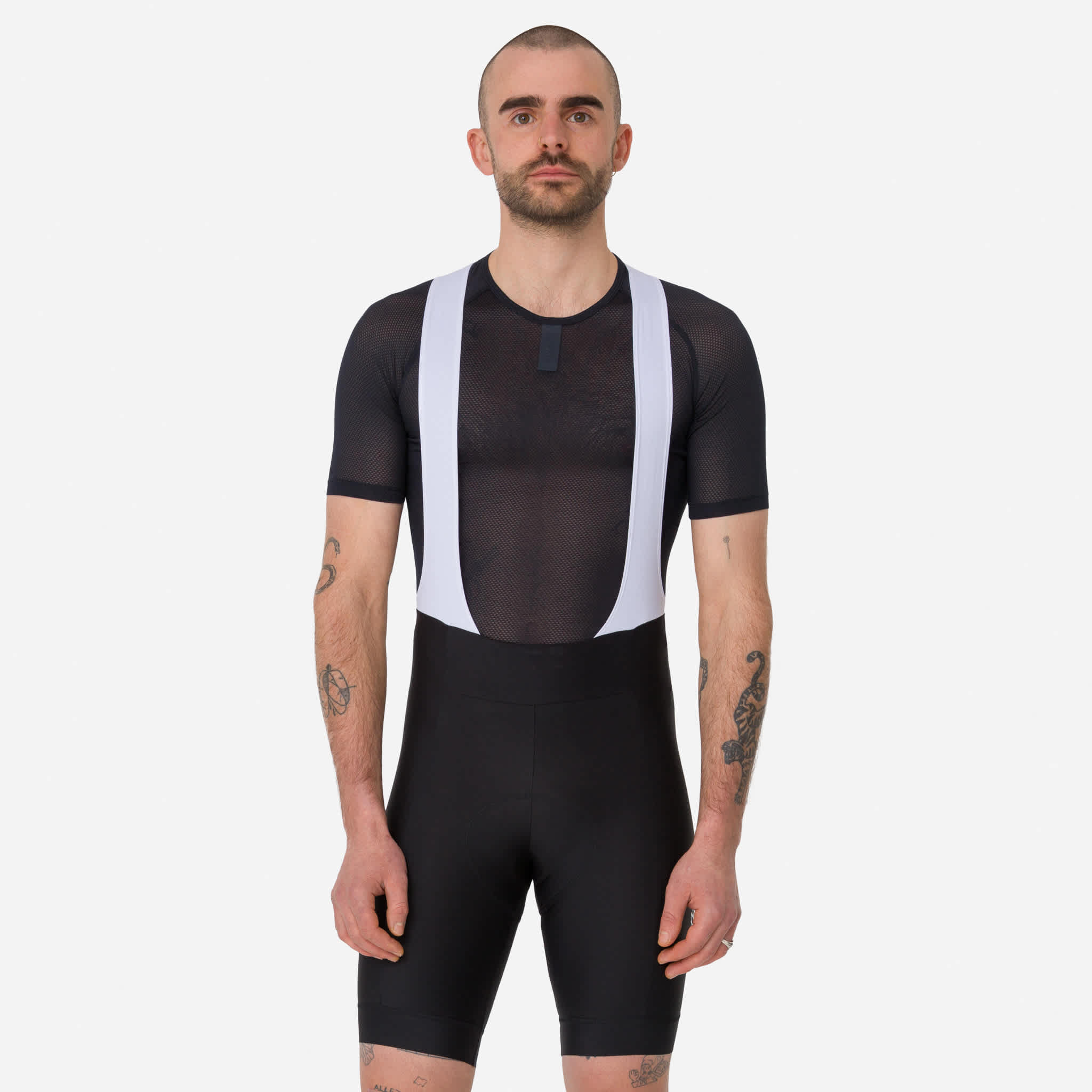 RAPHA Core Bib Shorts - BLW Black/White - Image 5