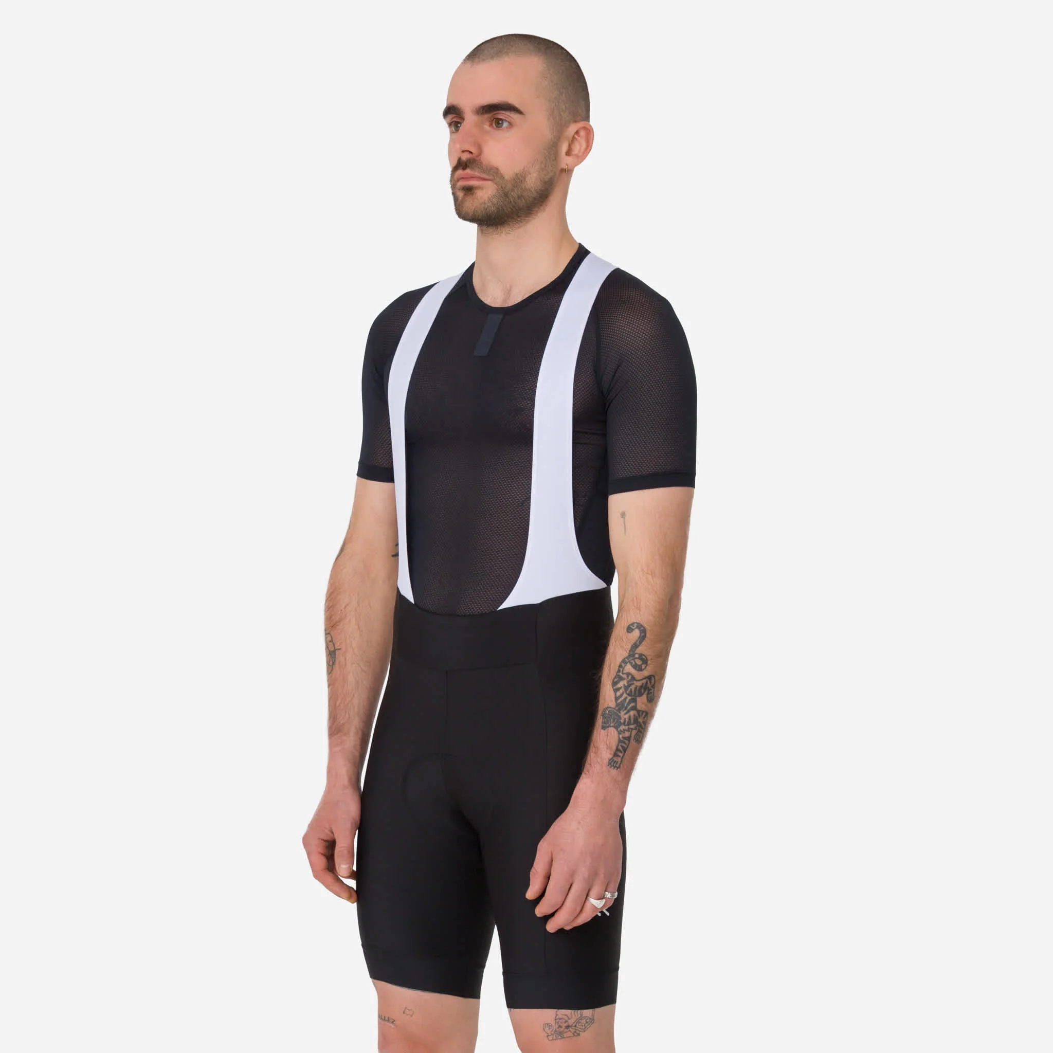 RAPHA Core Bib Shorts - BLW Black/White - Image 6