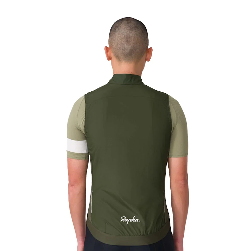RAPHA Core Gilet - Deep Olive Green/White KGW - Image 4