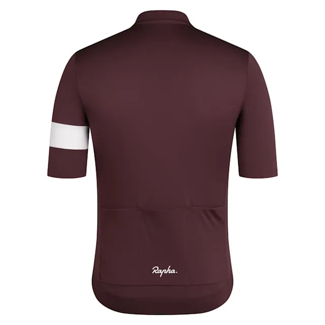 RAPHA Core Jersey - FDW Mahogany/White - Image 2