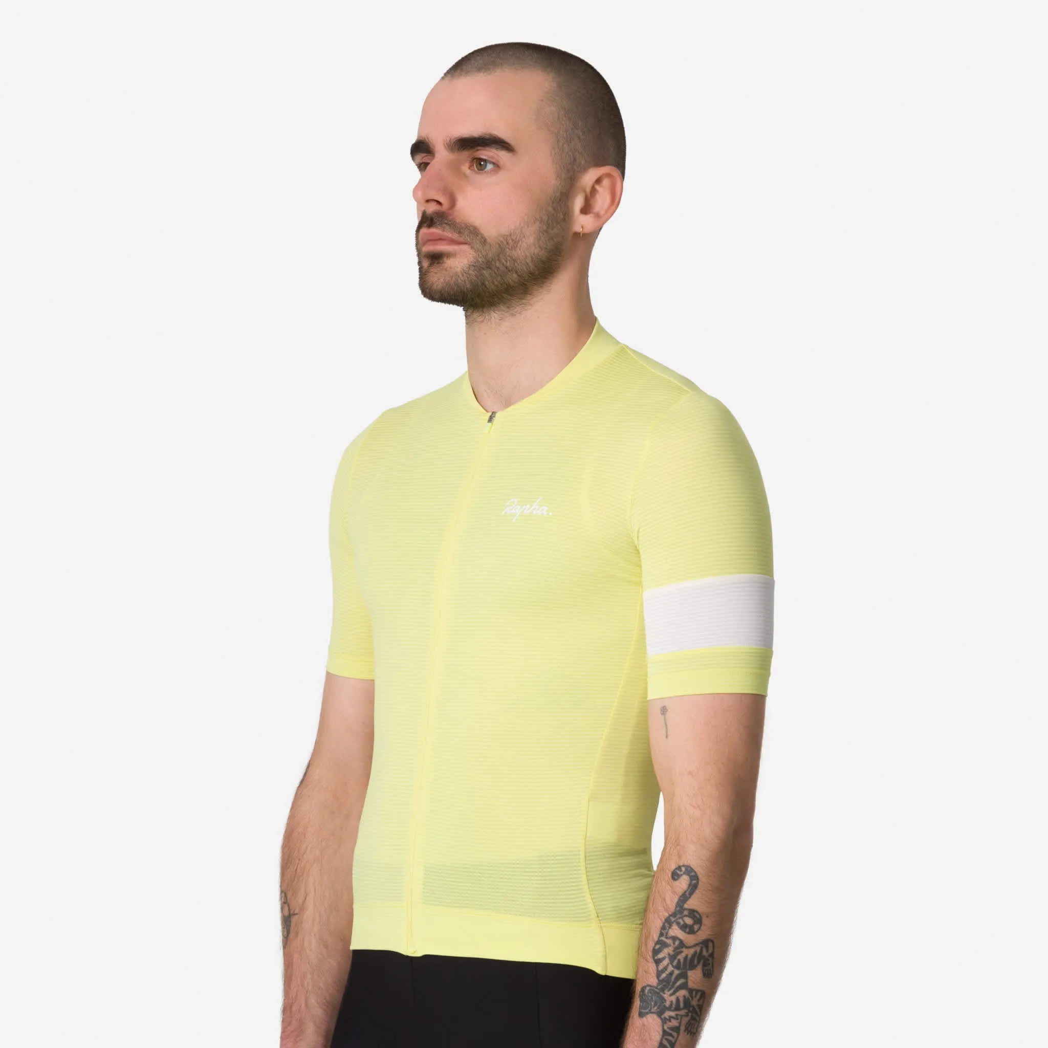 RAPHA Core Lightweight Jersey - CYW Canary Yellow White Alyssum - Image 4