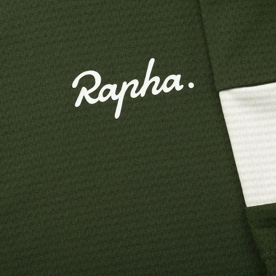 RAPHA Core Lightweight Jersey - KGW Deep Olive Green/ White - Image 10