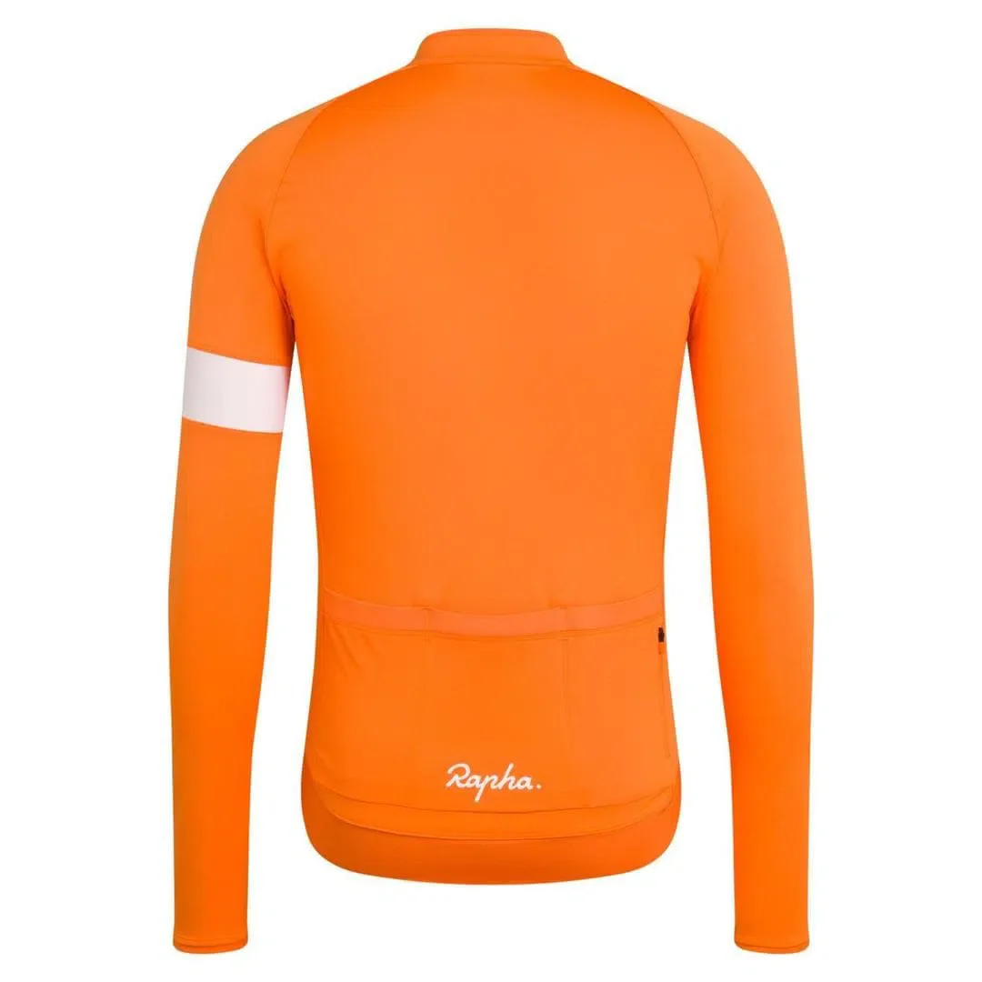 RAPHA Core Long Sleeve Jersey -  BRO Orange - Image 2