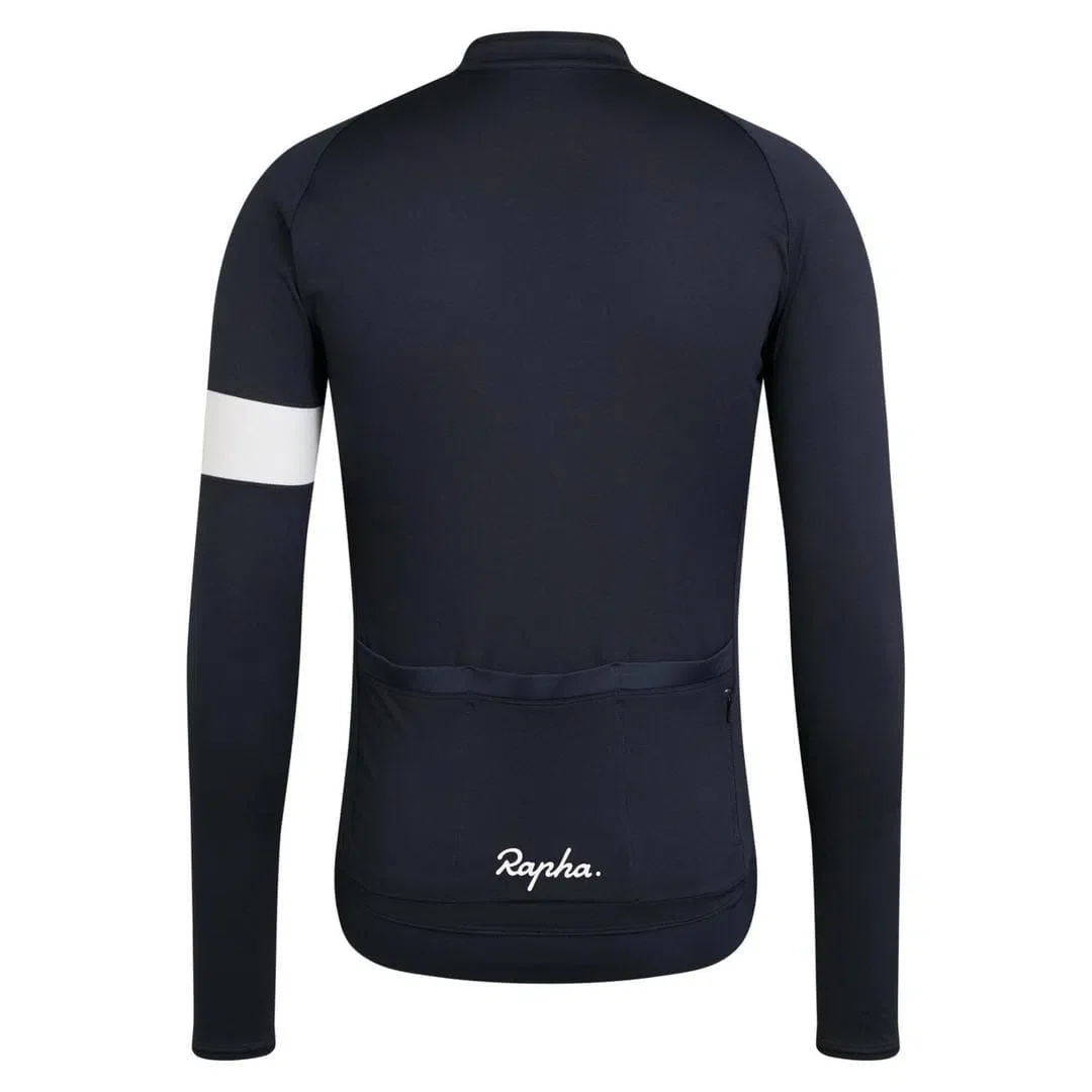 RAPHA Core Long Sleeve Jersey - DNY Dark Navy - Image 2