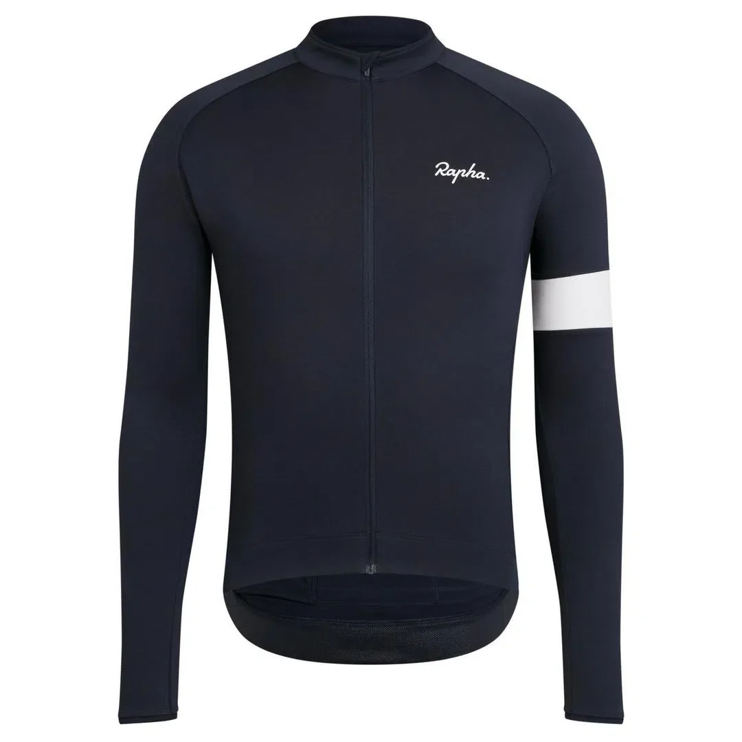 RAPHA Core Long Sleeve Jersey - DNY Dark Navy - Image 3