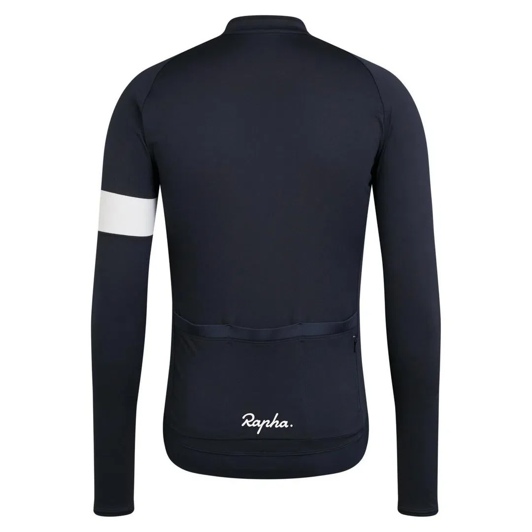RAPHA Core Long Sleeve Jersey - DNY Dark Navy - Image 4