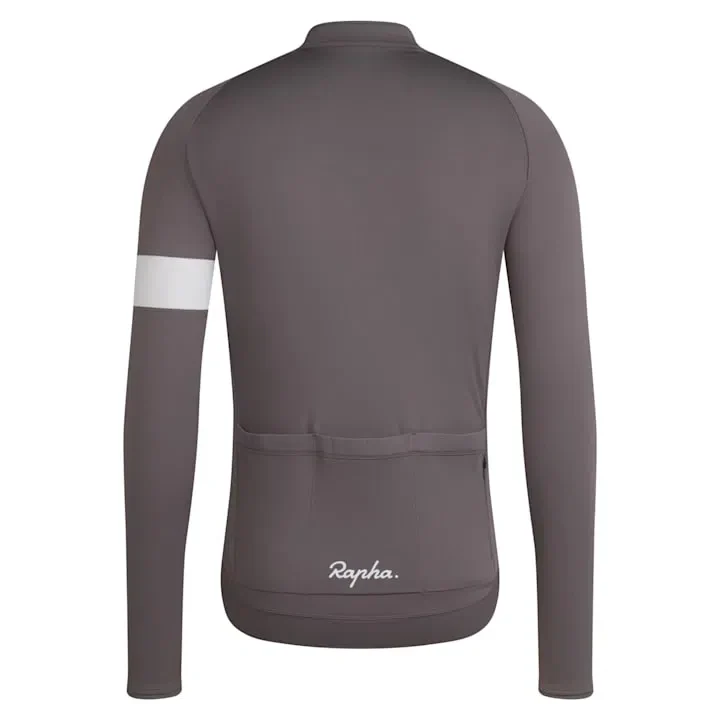RAPHA Core Long Sleeve Jersey -  PKW Mushroom/White - Image 2