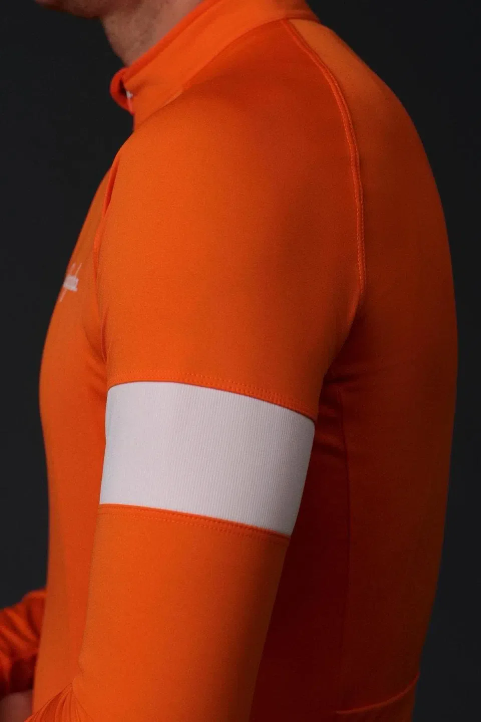 RAPHA Core Long Sleeve Jersey - SIW Orange/White - Image 3