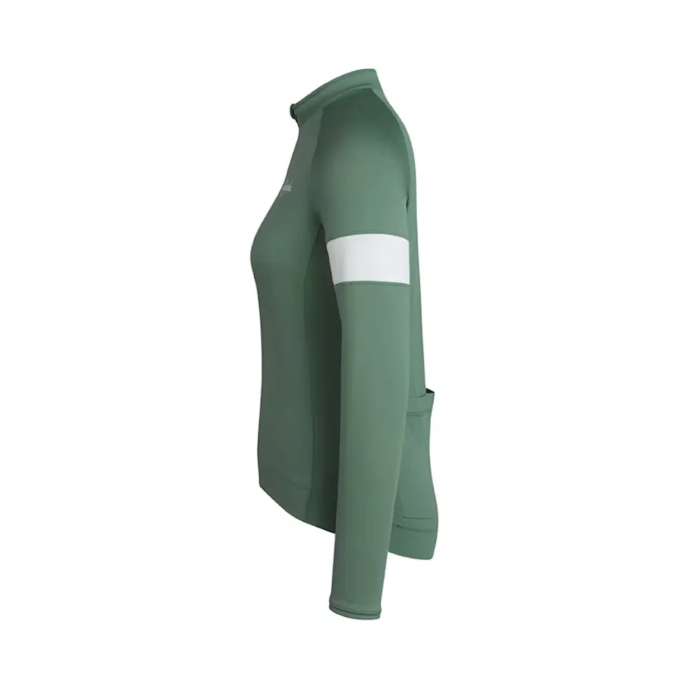 RAPHA Core Long Sleeve Women Jersey - DGW Dark Green - Image 3