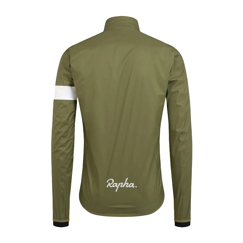 RAPHA Core Rain Jacket II - WMA Dark Khaki White - Image 2
