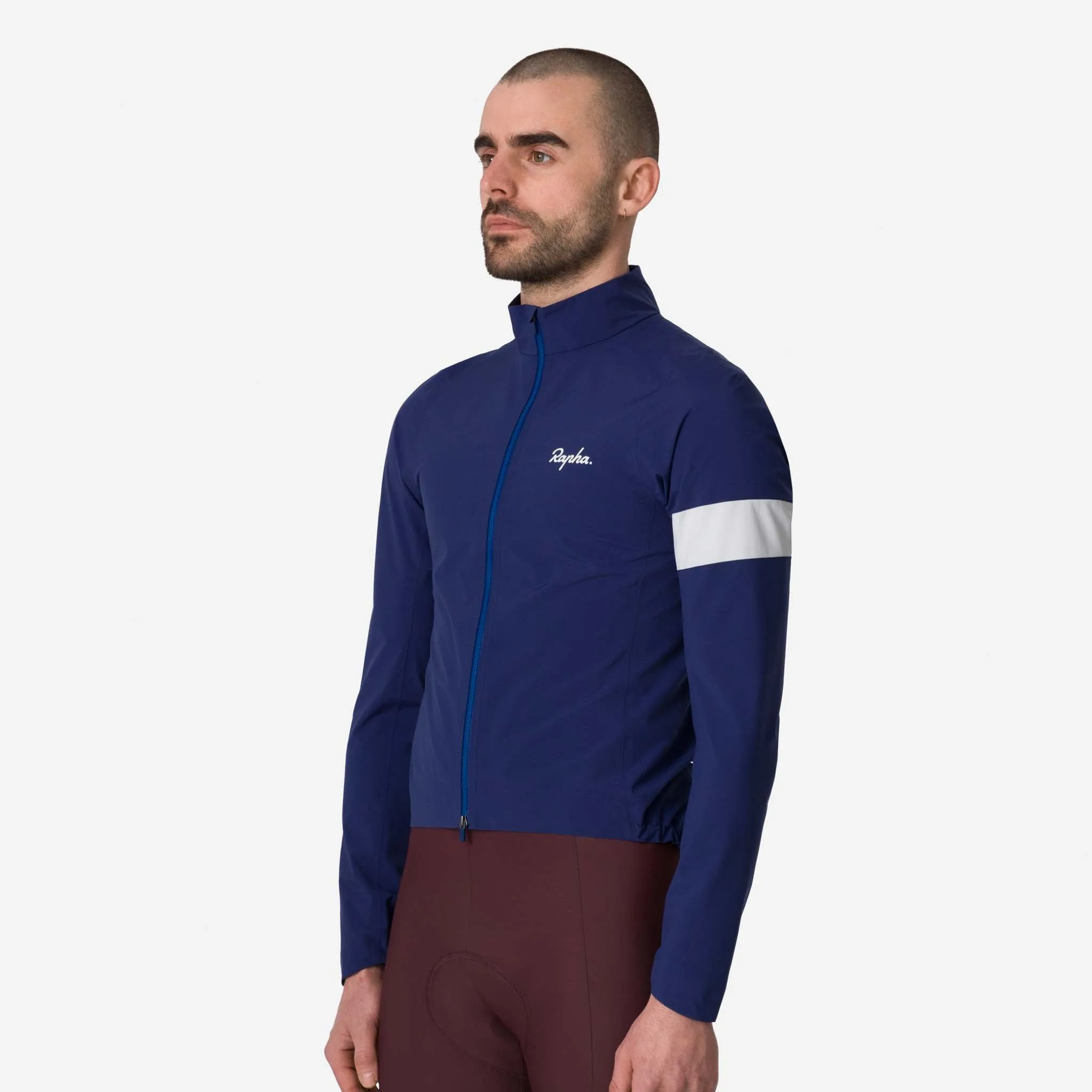 RAPHA Core Rain Jacket III - Navy/White - Image 3