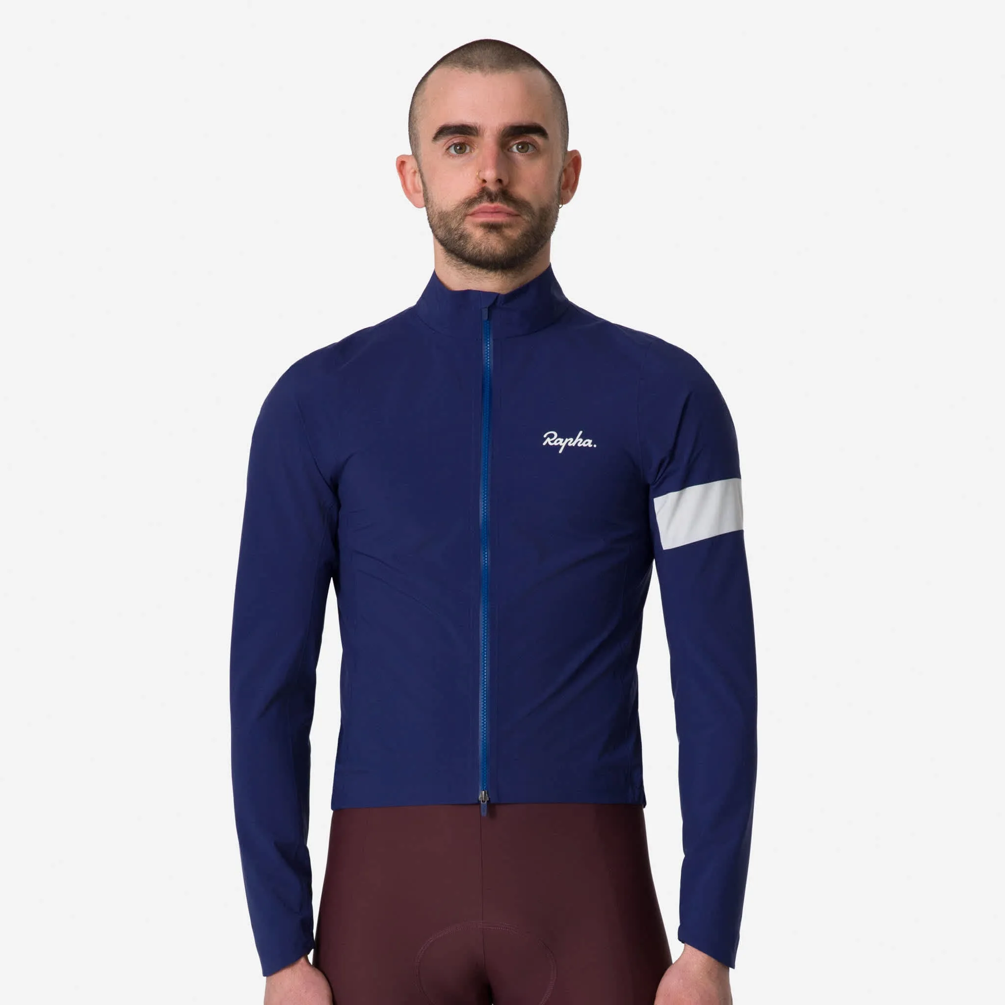 RAPHA Core Rain Jacket III - Navy/White - Image 4
