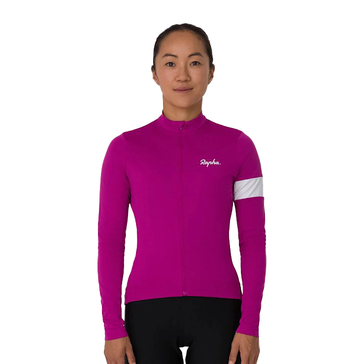 RAPHA Core Thermal Long Sleeve Women Jersey - WAW Berry/White - Image 3