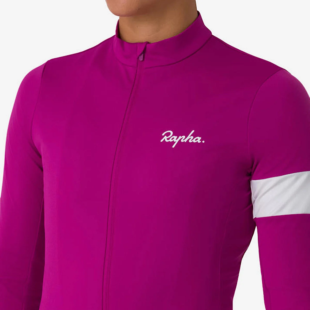 RAPHA Core Thermal Long Sleeve Women Jersey - WAW Berry/White - Image 5
