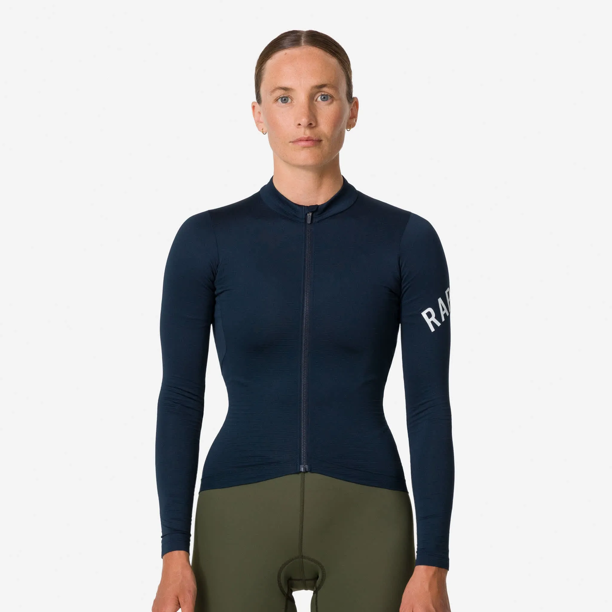 RAPHA Women Pro Team Long Sleeve Midweight Jersey - CAR Carbon - Image 3