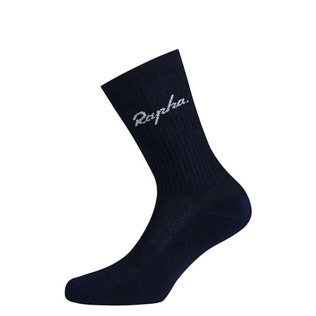 RAPHA Cotton Crew Socks - NSK Night Sky / Basic White - Image 2
