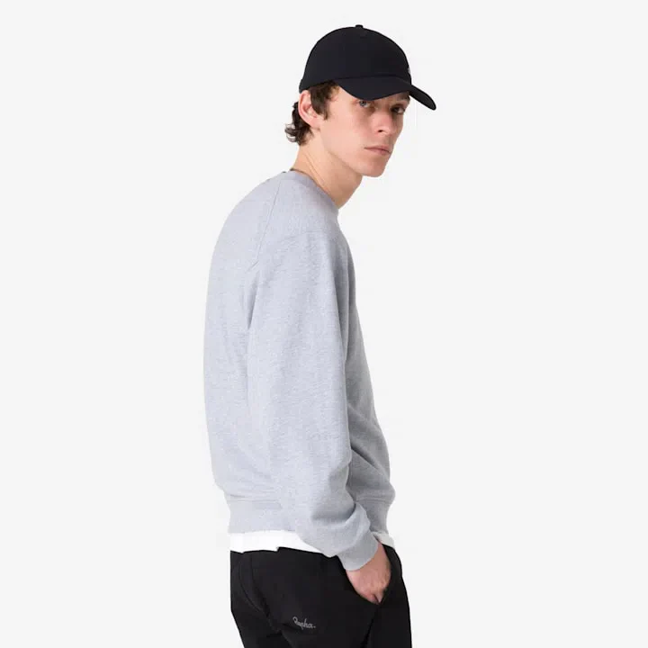 RAPHA Cotton Sweatshirt - LGA Light Grey Marl/Grey - Image 4