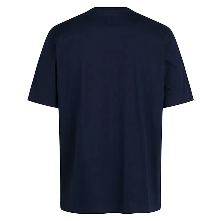 RAPHA Cotton TShirt Large Logo - DNP/Dark Navy/Hi Vis Pink - Image 2