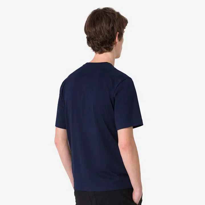 RAPHA Cotton TShirt Large Logo - DNP/Dark Navy/Hi Vis Pink - Image 8
