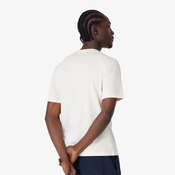 RAPHA Cotton Tshirt - BEC/Off White Stone - Image 4